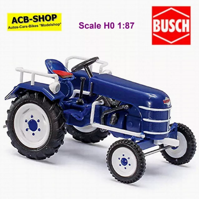 Tractor Kramer KL11 - 1953-56 Blue+White 1:87 Busch 40058