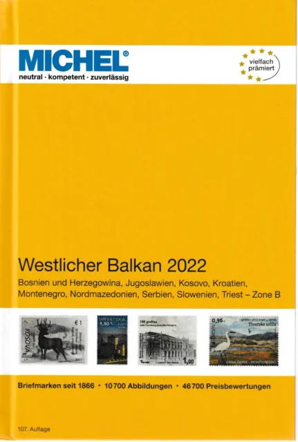MICHEL Europa-Katalog 2022 Band 6 Westl. Balkan; neuwertig; statt 59,00 €