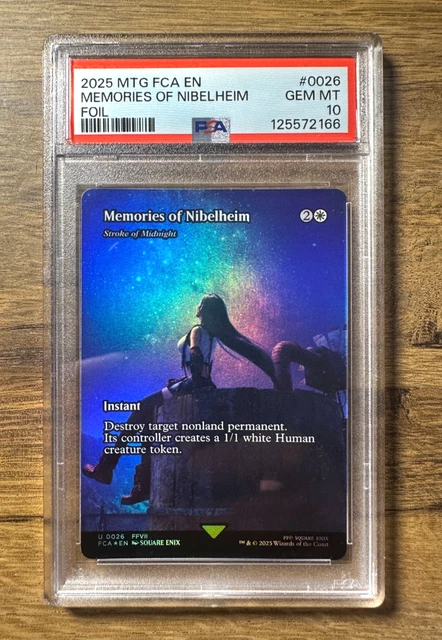 TARJETA DE ARTE Final Fantasy Magic Magic The Gathering Memories of  Nibelheim #26 FOIL FCA PSA 10 EUR 139,86 - PicClick ES
