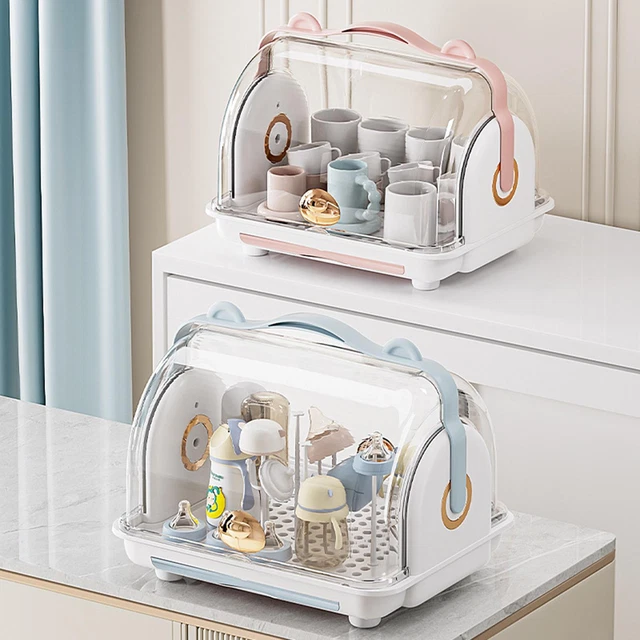 US Baby Bottle Drying Rack Portable Bottle Dryer Holder Nipples Cups Pump Parts