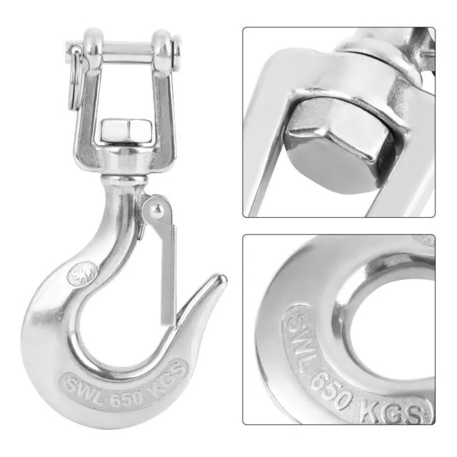 150kg- 1500kg stainless steel crane hook360 degree rotating lifting hook NICE