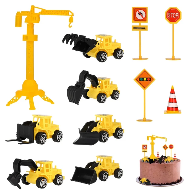 Lot De 25 Décorations Pour Gâteau D'anniversaire Enfants - 1 Grande Figurine + 24 Petites - Figurines Non Comestibles - 9