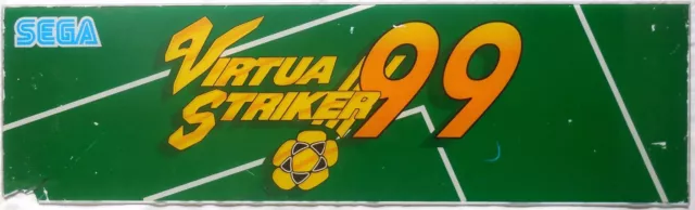 vintage VETRO TESTATA VIRTUAL STRIKER 99 SEGA ARCADE SOCCER arredo design