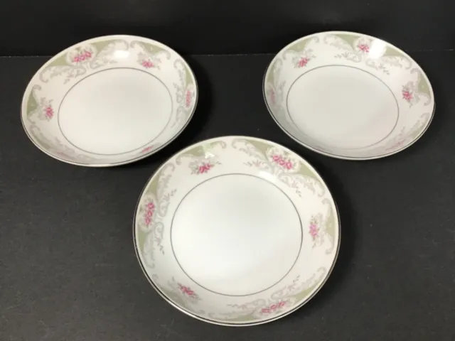 Set of 3 Alberon Translucent Fine China Berry/Dessert Bowl