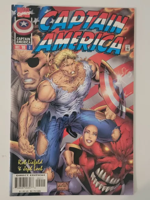 Captain America Vol 2 #2 Marvel Comics 1996 Rob Liefeld Heroes Reborn