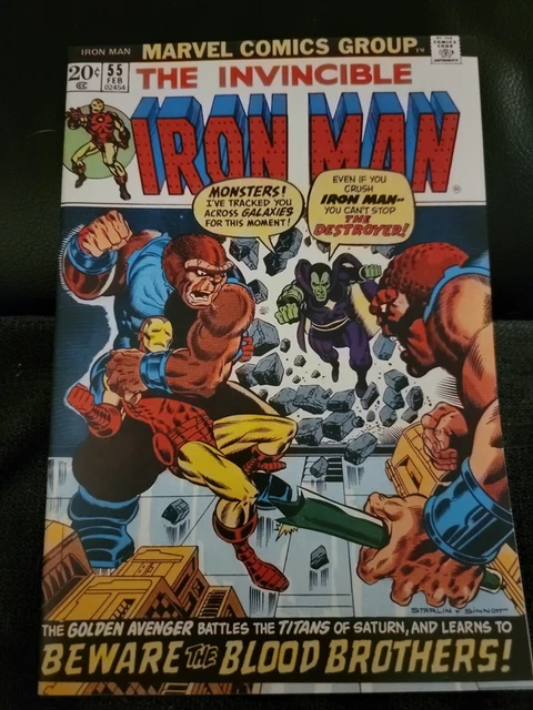 The Invincible Iron Man 55 ORIG-ART Facsimile Cover New Reprint Interiors Thanos