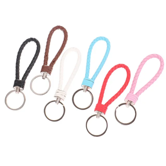 1PC Leather car key chain Men's hanging rope couple bag key chain lany-xd 3