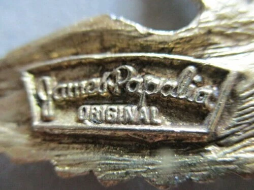 Vintage James Papalia Original Brass American Eagle Wall Hook Circa 1968 Ornate 2