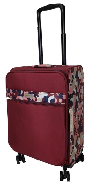 Samantha Brown 22" Spinner with Satchel 2-piece Set Burgundy Geo Camo,NWT 2