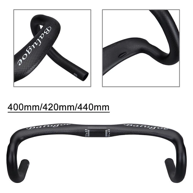 EC90 T800 Carbon Fiber Road Bike Handlebars Racing Drop Bar 31.8*400/420/440mm