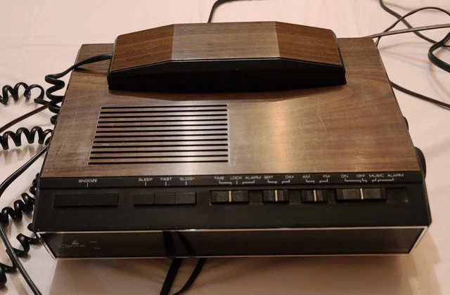 Vintage Cobra Telephone Alarm Clock Radio Phone