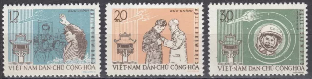 Vietnam / Việt Nam Nr. 217-219** Besuch von German Titow in Vietnam