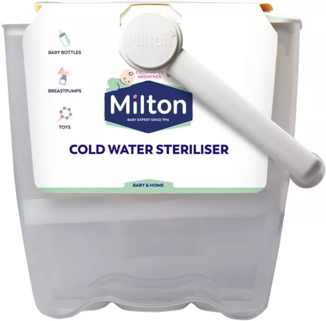 Milton Cold Water 6 Bottle Baby Steriliser Bucket With Handle