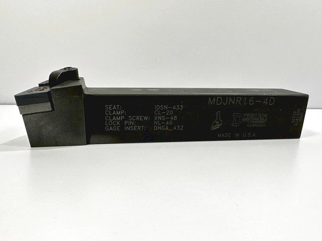 DORIAN MDJNR 16-4D Used Lathe Tool Holder 1" Shank 1pc