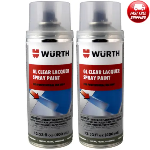 2 x Würth® Clear Lacquer Spray Special High Gloss - 400ml