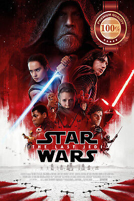The Last Jedi Star Wars 2017 Film Original Cinema Movie Print Premium Poster
