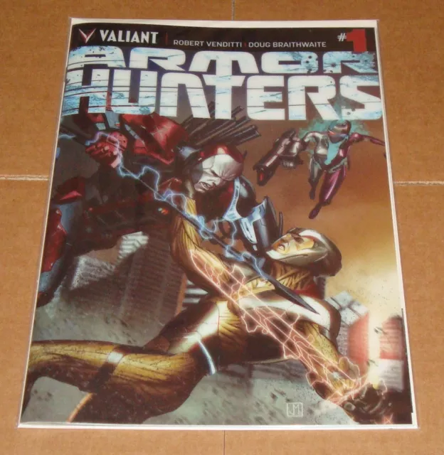 2014 Valiant Armor Hunters #1 Chromium Variant Edition 1st Print