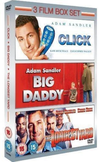 LONGEST YARD/CLICK/BIG DADDY DVD Comedy (2010) Adam Sandler Quality ...