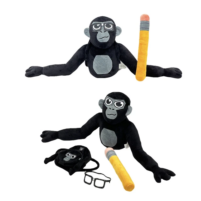 2025 GORILLA PLUSH Toy Tag 4 Pcs,25cm Gorilla Tag(Gorilla/Bag/Pencil
