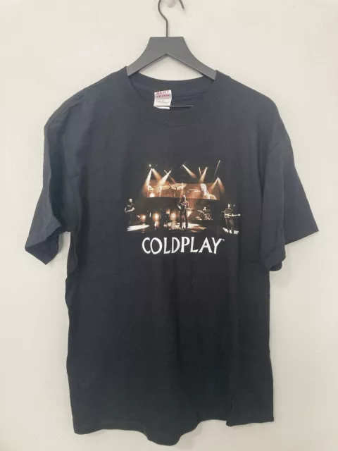 Vintage Y2K Coldplay 2006 Tour Concert Shirt Twisted Logic Large Band