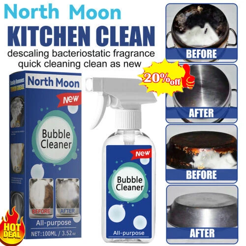 MULTIPURPOSE CLEANING BUBBLE Cleaner Spray Foam Kitchen Grease Dirt