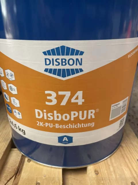 Disbon 30 Kg Disbopur  374 2K-PU-Beschichtung A+B Restposten (23,45€/Kg) 7035