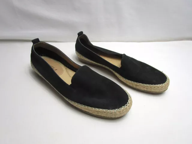 Vaneli Sport Nadette Espadrille Loafer Flat Size 9.5 Narrow Black Leather 2