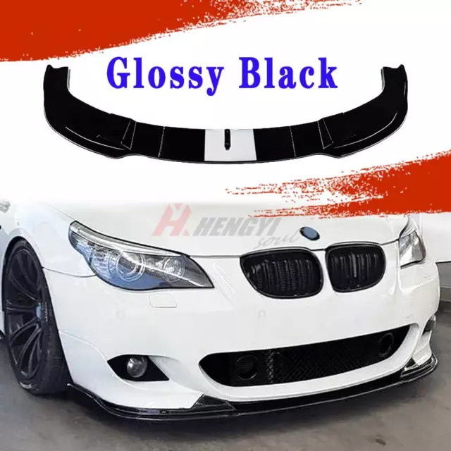 Pare-chocs avant Spoiler Lip Noir Pour BMW Série 5 E60 E61 M Sport 2005-2010