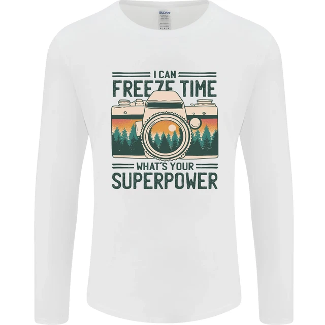 Freeze Time Photography Photographer Mens Long Sleeve T-Shirt