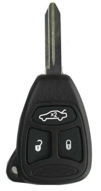 Chrysler Dodge Jeep Cherokee 3 Button Key Fob Shell Replacement Repair