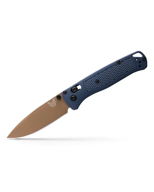 NEW Benchmade 535FE-05 Bugout CPMS30V Flat Earth Blade Crater Blue Handle Knife