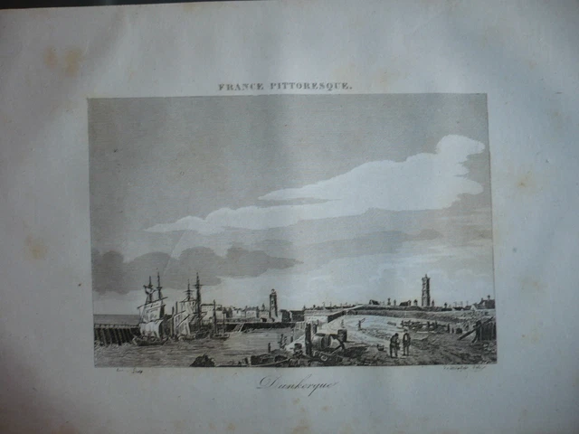 Gravure 1835   Dunkerque