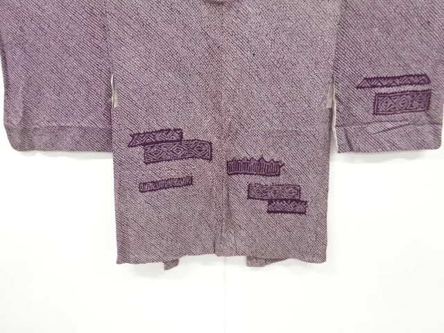 6611808: Japanese Kimono / Antique Haori / All Shibori / Stripe & Abstract