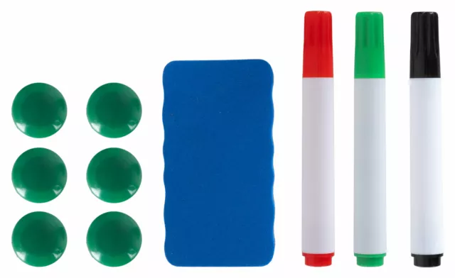 Whiteboard Zubehör Magnettafel Wandtafel Schreibtafel Set Marker Magnete Wischer