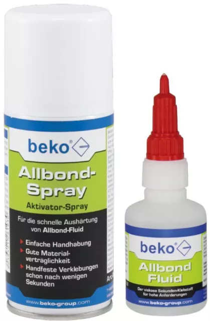 beko Allbond-Set im Schiebeblister inkl. Aktivator Spray verschiedene Größensets