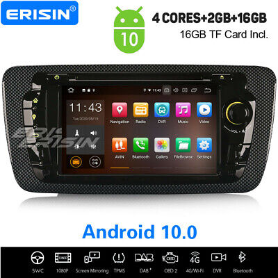 9" Android 10 CarPlay autoradio BT WiFi GPS DAB Navi Ford Focus TPMS CanBus SD 