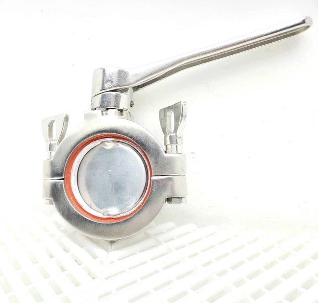 Sanitari 2.5 " Farfalla Valvola 316 Ss W/ BCI Leva