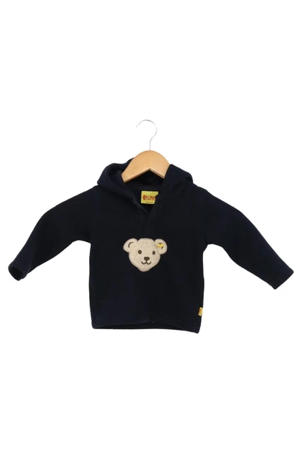 Felpa con cappuccio Steiff bambini taglia 80 nero