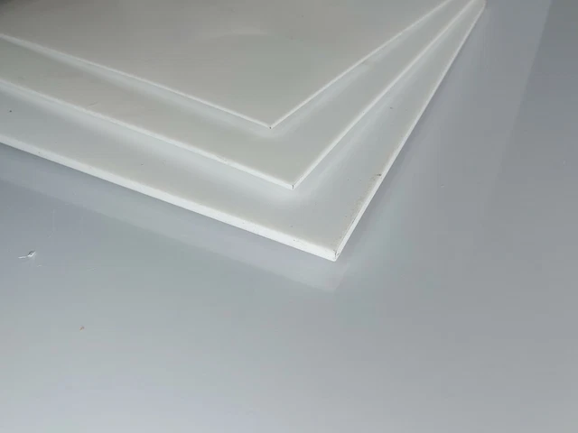 Tuyau/Barre Creuse En Teflon PTFE Blanc - 40/30 Mm, Différentes Longueurs (54,60 Cm) - Idéal Pour Projets DIY & Industriel