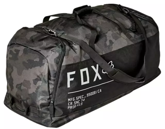 Fox Racing Podium 180 Duffle Gear Bag - Black Camo - Mx/Bmx/Mtb/Atv