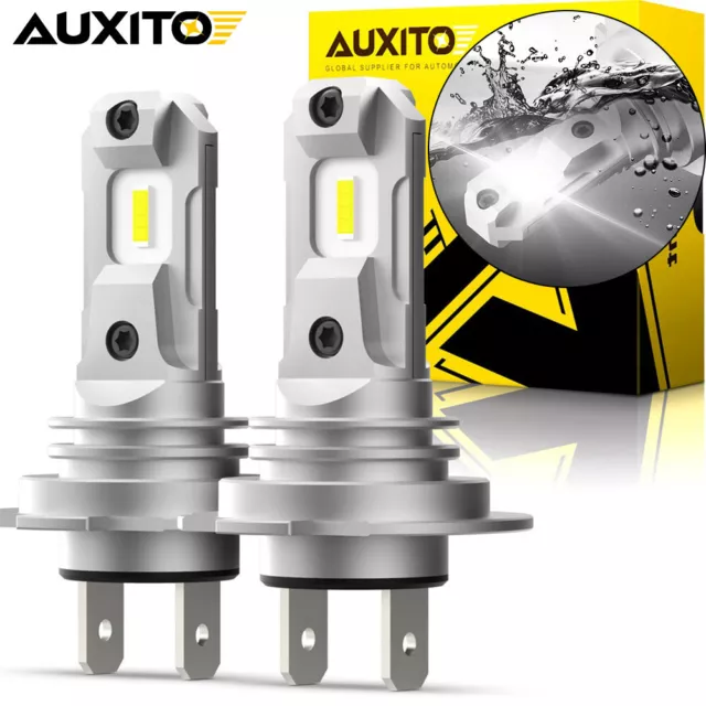 AUXITO H7 LED Bulbs High/Low Beam 6500K 22000LM Headlight Kit 6500K White Lamp