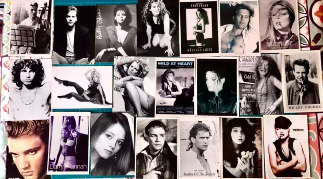 Movie/ Pop Stars 1990s Kate Bush, Madonna,Julie Roberts ect Postcards