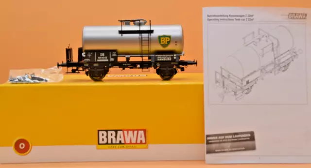 BRAWA zweiachsiger Spur 0 Kesselwagen "BP" der DB 37267