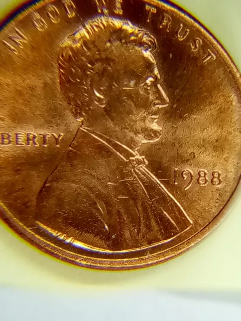 1988 Double Ear Lincoln Cent