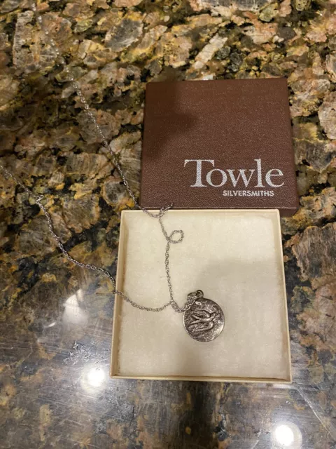 Towle Sterling Silver Necklace Partridge In A Pear Tree Pendant