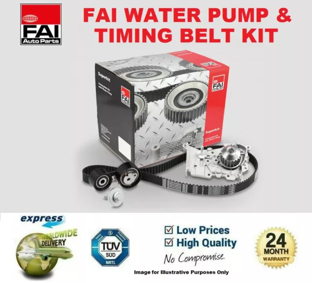 FAI WATER PUMP & TIMING BELT KIT for CITROEN C4 Coupe 1.6 HDi 2004-2011