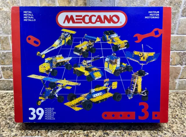 MECCANO Creative System ERECTOR 030403 Metal Construction Set USED INCOMPLETE