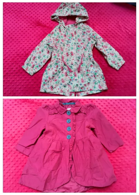 Young Dimension Ladybird Baby Girl parka jacket coat size 18-24 months