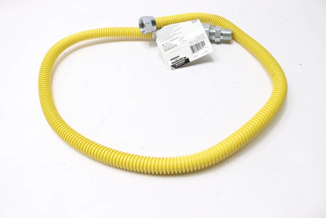 Mainline Gas Connector Stainless Steel Coated Less Valve 1/2 x 1/2 x 48 ML10582
