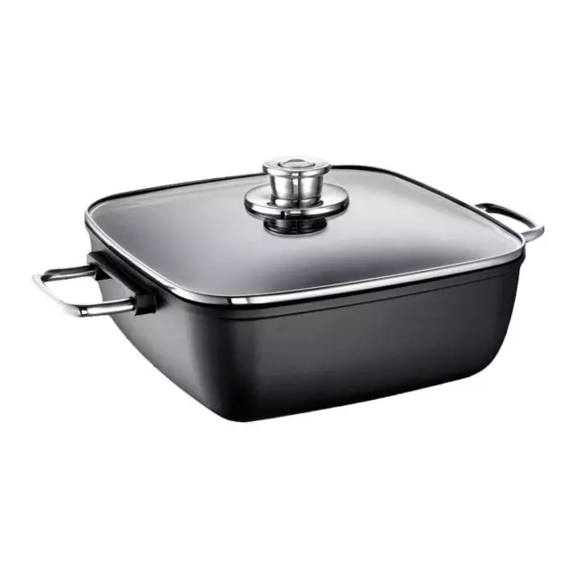 Schulte-Ufer Schmortopf Globus i Hoch Eckig Gartopf Kochtopf 28 cm 1635-28 i